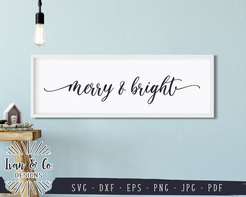 Merry and Bright SVG Files | Christmas | Holidays | Winter SVG (835057012) SVG Ivan & Co. Designs 