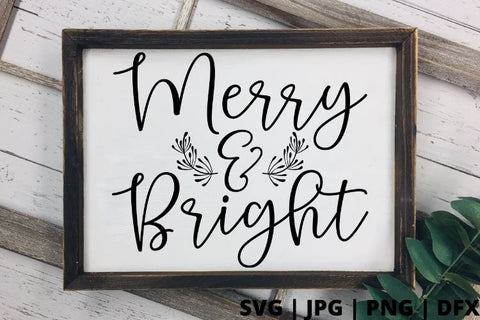 Merry and bright SVG Good Morning Chaos 