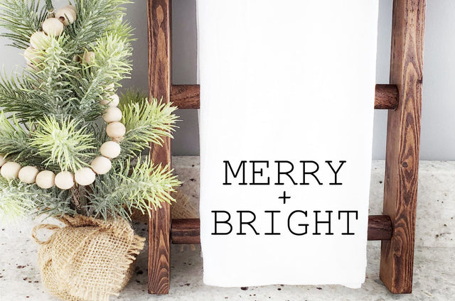 Merry and Bright Svg, Png, Dxf | Modern Farmhouse Christmas SVG RedFoxDesignsUS 