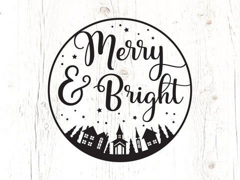 Merry And Bright Svg SVG Caffeinated SVGs 