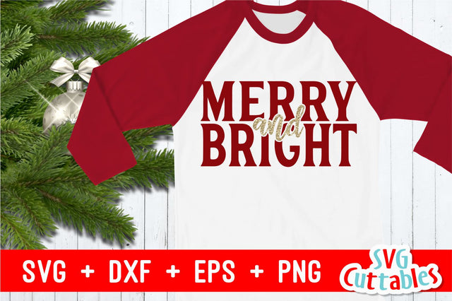 Merry and Bright SVG Svg Cuttables 