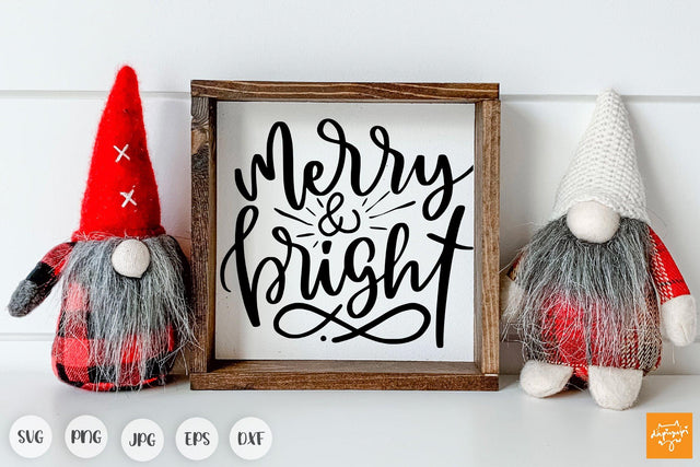 Merry And Bright SVG SVG dapiyupi store 