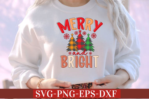 Merry and bright SVG SVG DESIGNISTIC 
