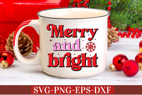 Merry and bright SVG SVG DESIGNISTIC 