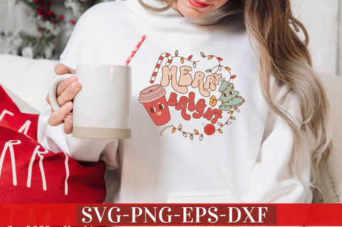 Merry and Bright SVG SVG DESIGNISTIC 