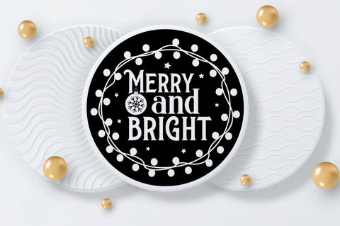 Merry and bright SVG SVG DESIGNISTIC 