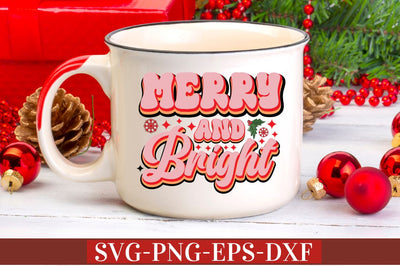 Merry and bright SVG SVG DESIGNISTIC 