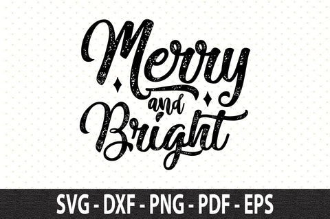 merry and bright svg SVG orpitasn 