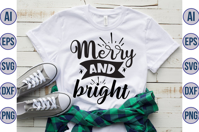 merry and bright svg SVG orpitasn 