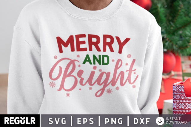 Merry and bright SVG SVG Regulrcrative 