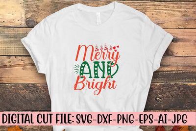 Merry And Bright SVG SVG Syaman 