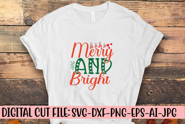 Merry And Bright SVG SVG Syaman 
