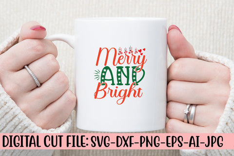 Merry And Bright SVG SVG Syaman 