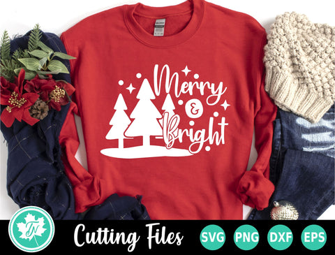 Merry and Bright Trees SVG SVG TrueNorthImagesCA 