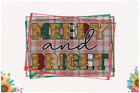 Merry and Bright Vintage Leopard Sublimation Sublimation Jagonath Roy 