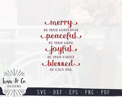 Merry be your Christmas SVG Files | Farmhouse Christmas SVG | Holidays SVG | Cricut | Silhouette | Commercial Use | Digital Cut Files (1087472725) SVG Ivan & Co. Designs 