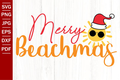 Merry Beachmas SVG | Christmas In July SVG | Summer SVG | Christmas SVG SVG SeventhHeavenStudios 