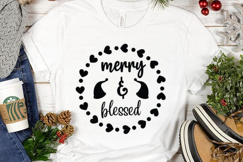 Merry & Blessed SVG Angelina750 
