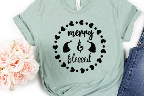 Merry & Blessed SVG Angelina750 