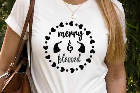 Merry & Blessed SVG Angelina750 