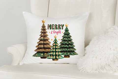 Merry & Bright, Christmas PNG Sublimation Sublimation CraftLabSVG 