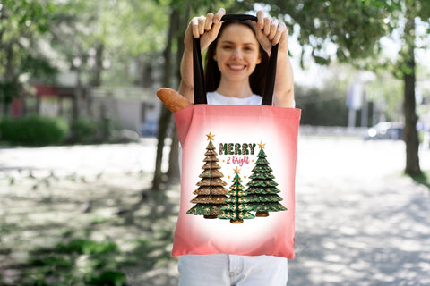 Merry & Bright, Christmas PNG Sublimation Sublimation CraftLabSVG 