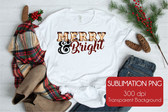 Merry & Bright | Christmas Sublimation PNG Sublimation DIYxe Designs 