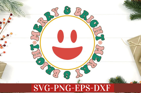 Merry & bright merry & bright SVG SVG DESIGNISTIC 