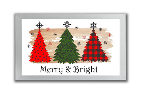 Merry & Bright Sublimation. Christmas Tree Sublimation PNG. Sublimation Olga Terlyanskaya 