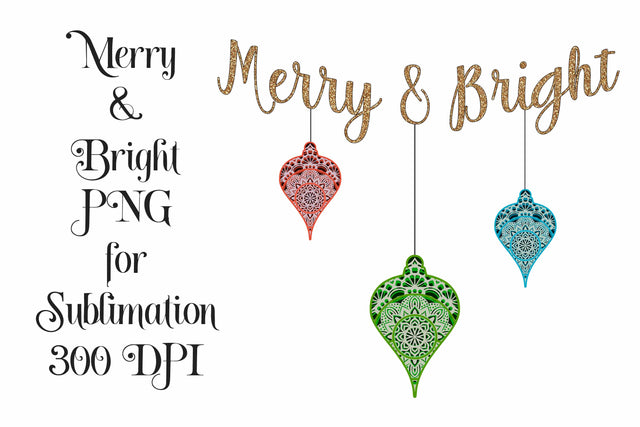 Merry & Bright Sublimation PNG Sublimation Digital Honeybee 