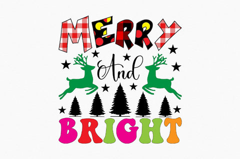 Merry & bright Sublimation SVGArt 