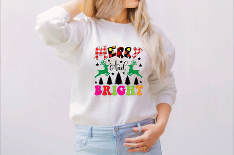 Merry & bright Sublimation SVGArt 