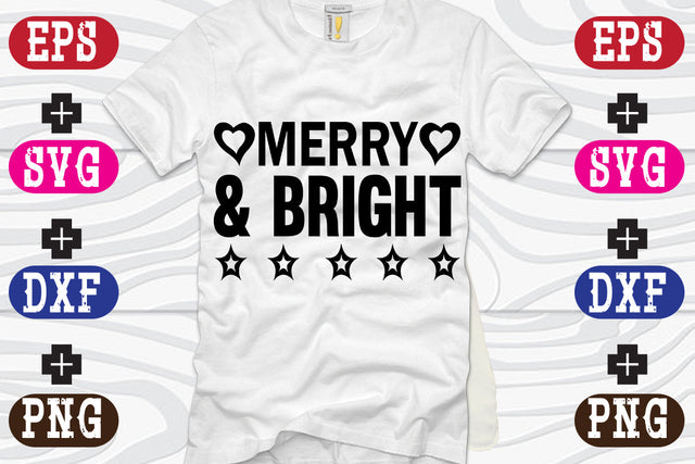 Merry & bright SVG Nurstore 