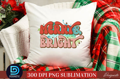 Merry & Bright SVG Sublimation DESIGNISTIC 