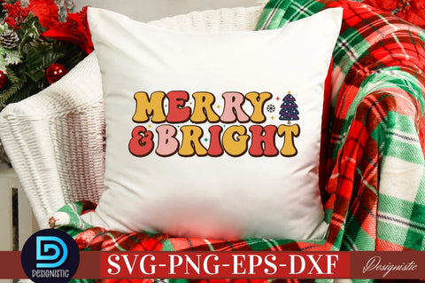 Merry & bright SVG SVG DESIGNISTIC 
