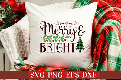 Merry & bright SVG SVG DESIGNISTIC 
