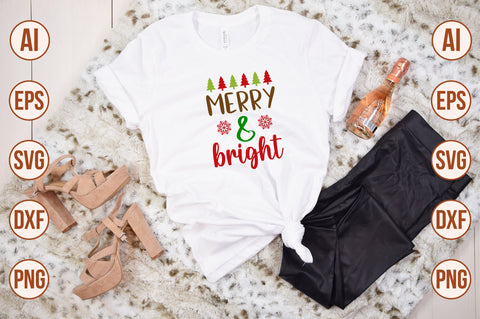 merry & bright-svg SVG nirmal108roy 