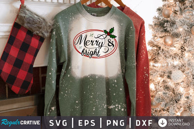 Merry & bright SVG SVG Regulrcrative 