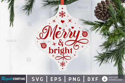 Merry & bright SVG SVG Regulrcrative 