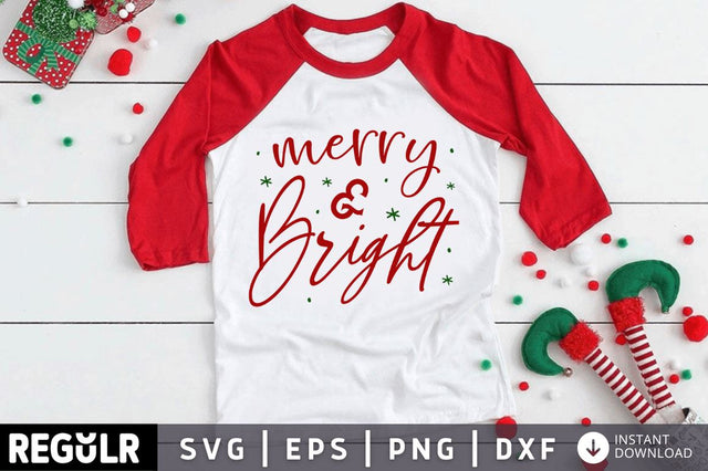 Merry & bright SVG SVG Regulrcrative 