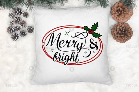 Merry & bright SVG SVG Regulrcrative 