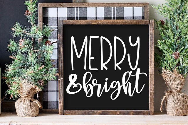 Merry & Bright SVG SVG So Fontsy Design Shop 