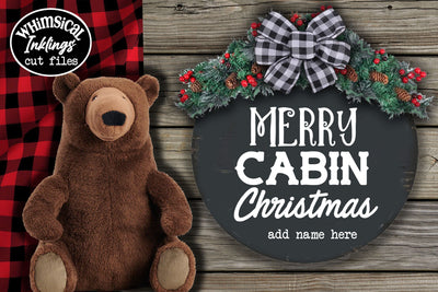 Merry Cabin Christmas SVG SVG Whimsical Inklings 