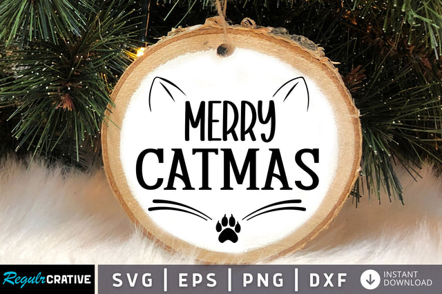 Merry catmas SVG Design SVG Regulrcrative 