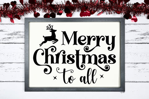 Merry chrismas to all SVG Design SVG Regulrcrative 