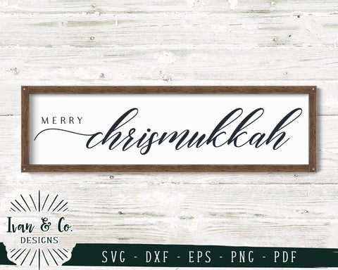 Merry Chrismukkah SVG Files | Christmas Hanukkah SVG | Farmhouse SVG | Christmas SVG | Cricut | Silhouette | Commercial Use | Digital Cut Files (1100819549) SVG Ivan & Co. Designs 