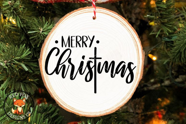 Merry Christ Mas with Cross SVG, Christmas SVG, Easy Cricut Cut File, Merry ChrisTmas svg, jesus svg, commercial use SVG RedFoxDesignsUS 