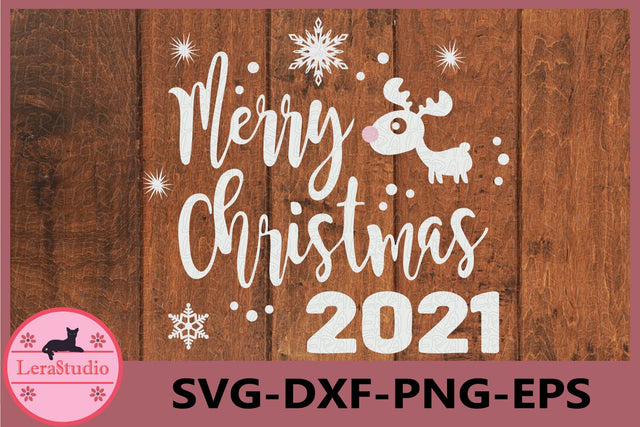Merry Christmas 2021 SVG Lerastudio 