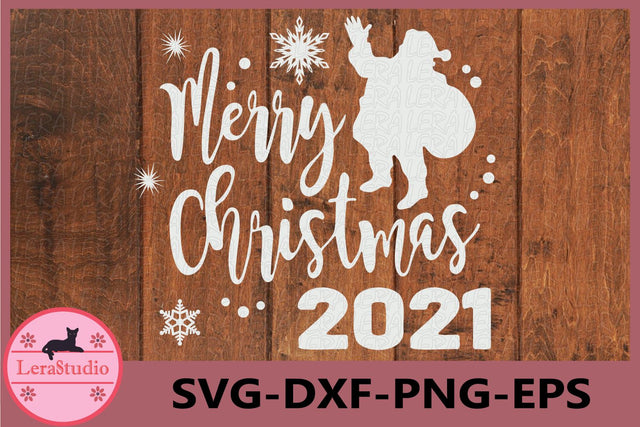 Merry Christmas 2021 SVG Lerastudio 