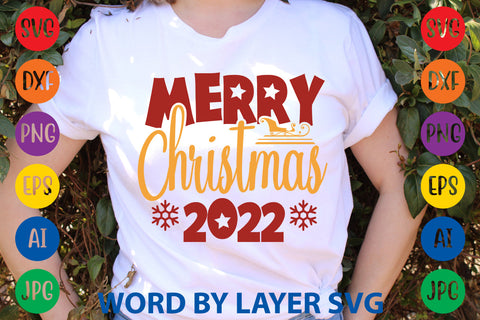 Merry Christmas 2022, Christmas SVG Design SVG Rafiqul20606 